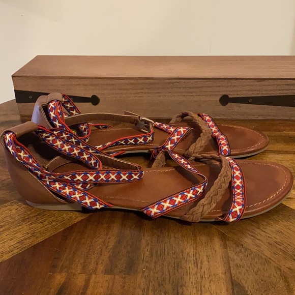 Indigo Rd sandals shoes Boho  Adjustable Strappy Flat 9 - Picture 7 of 11